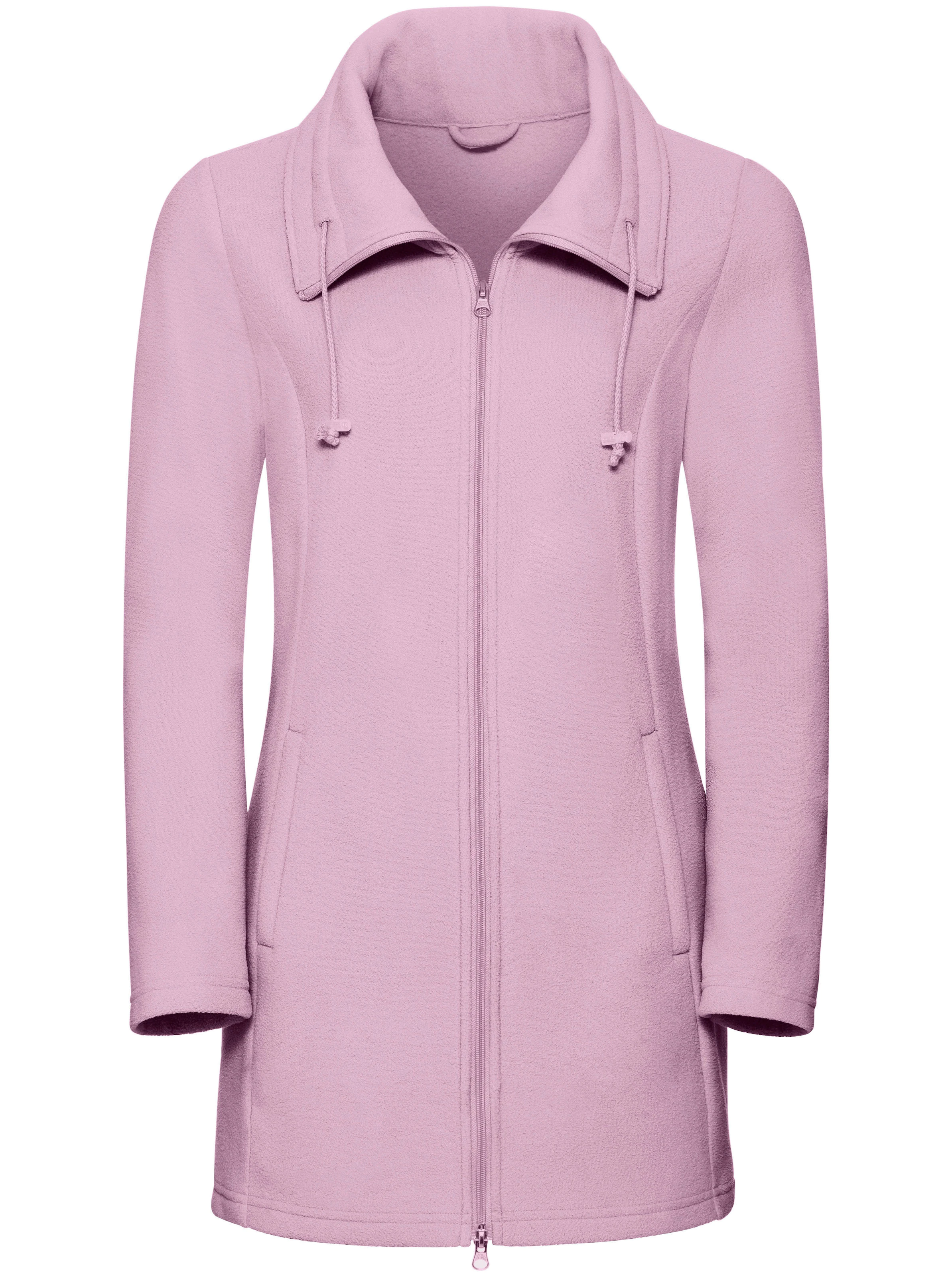 Fleecejacke in rosé