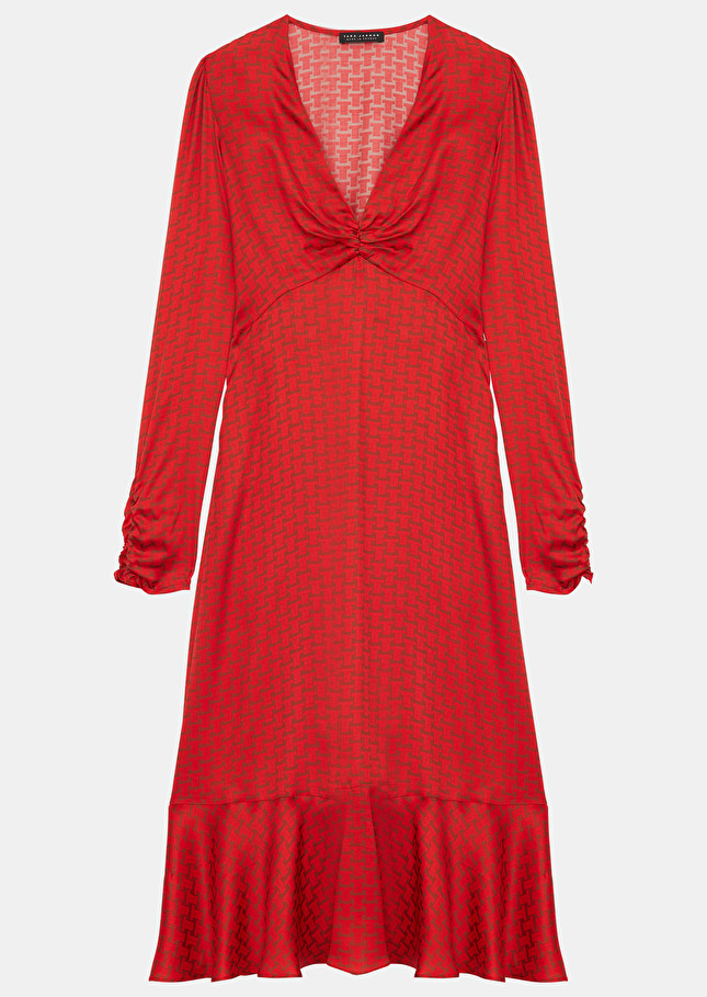 Robe Reinerouge imprimée monogramme
