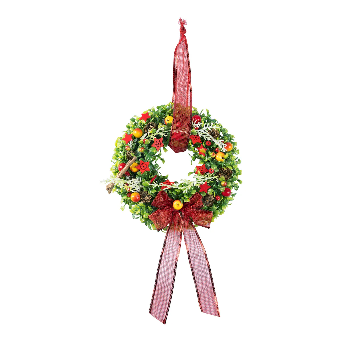 Deko-Kranz „Advent“ - rot