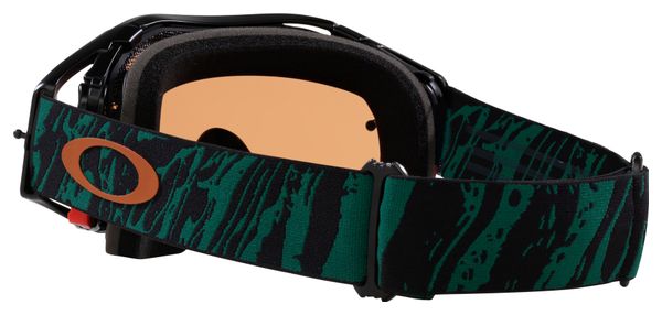 Masque Oakley Airbrake MTB Viridian Striped/Verres Prizm MX Bronze/Ref : OO7107-23
