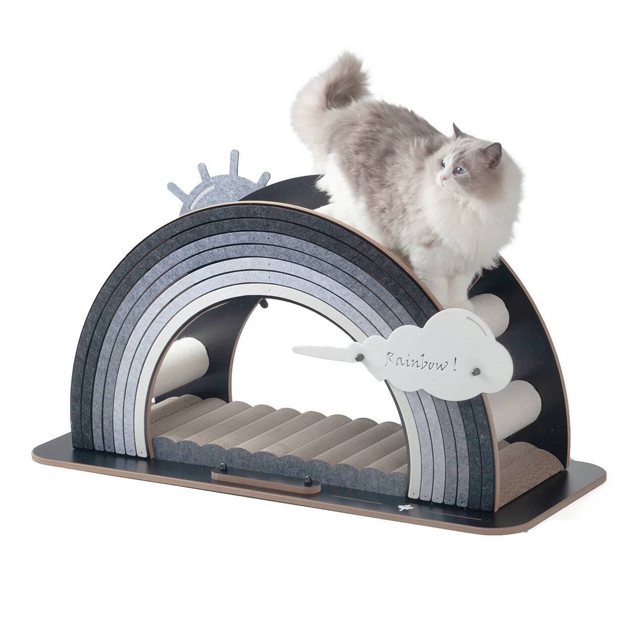 Canadian Cat Company Design-Kratzmöbel Rainbow grau