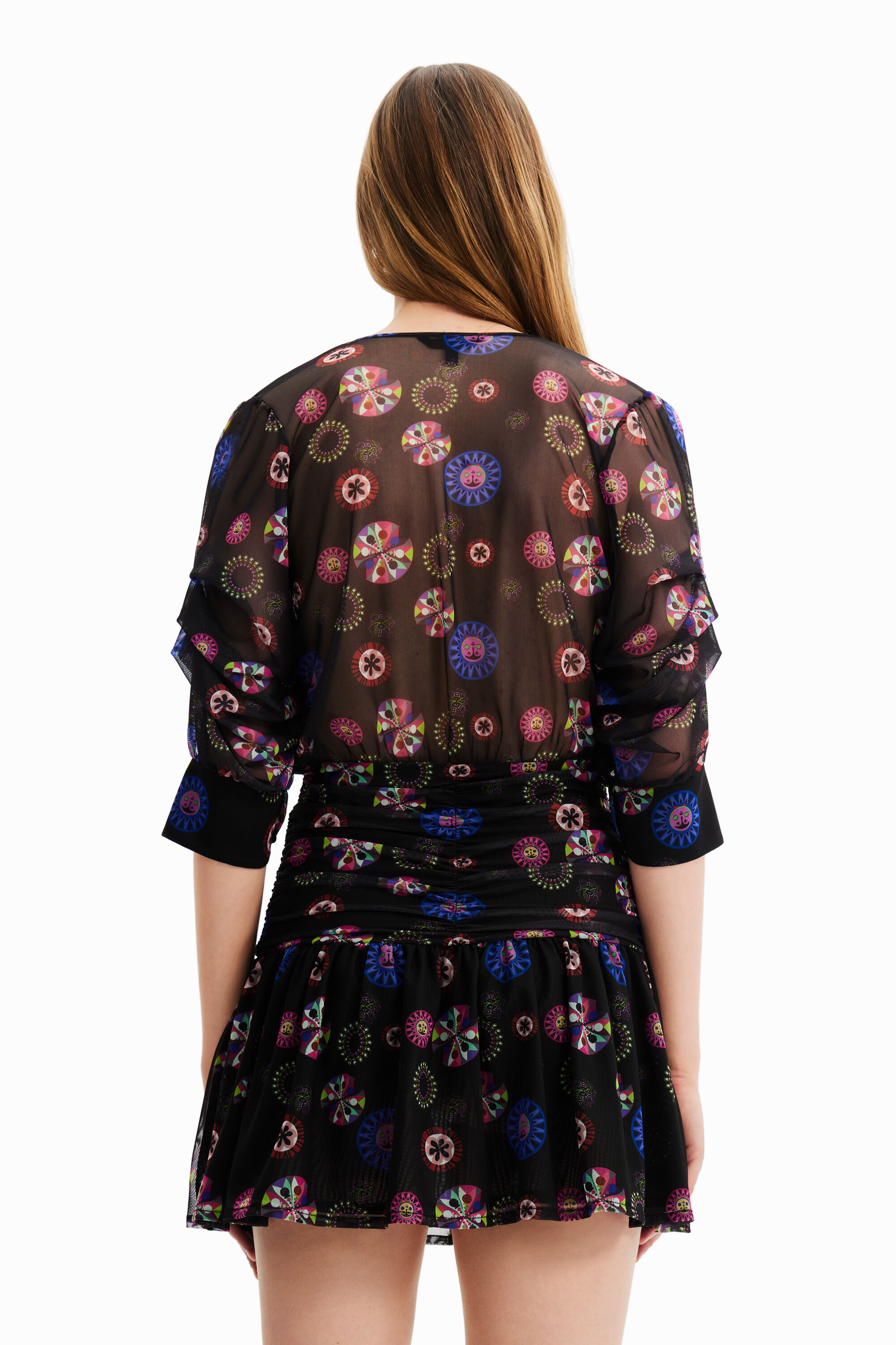 Robe courte drapée M. Christian Lacroix