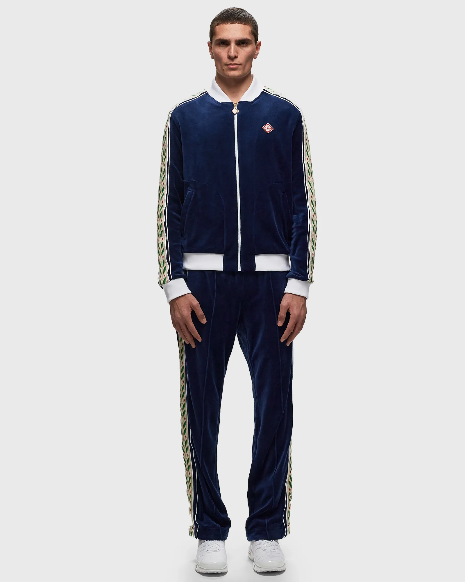 Casablanca MENS VELOUR LAUREL TRACK JACKET