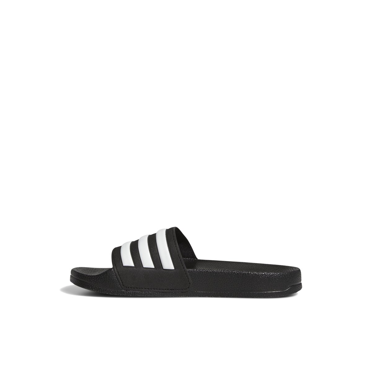 Facile à mettre-Adilettes-jb-Sandales athlétiques à glissière - Talon plat - Noir Ouvert
