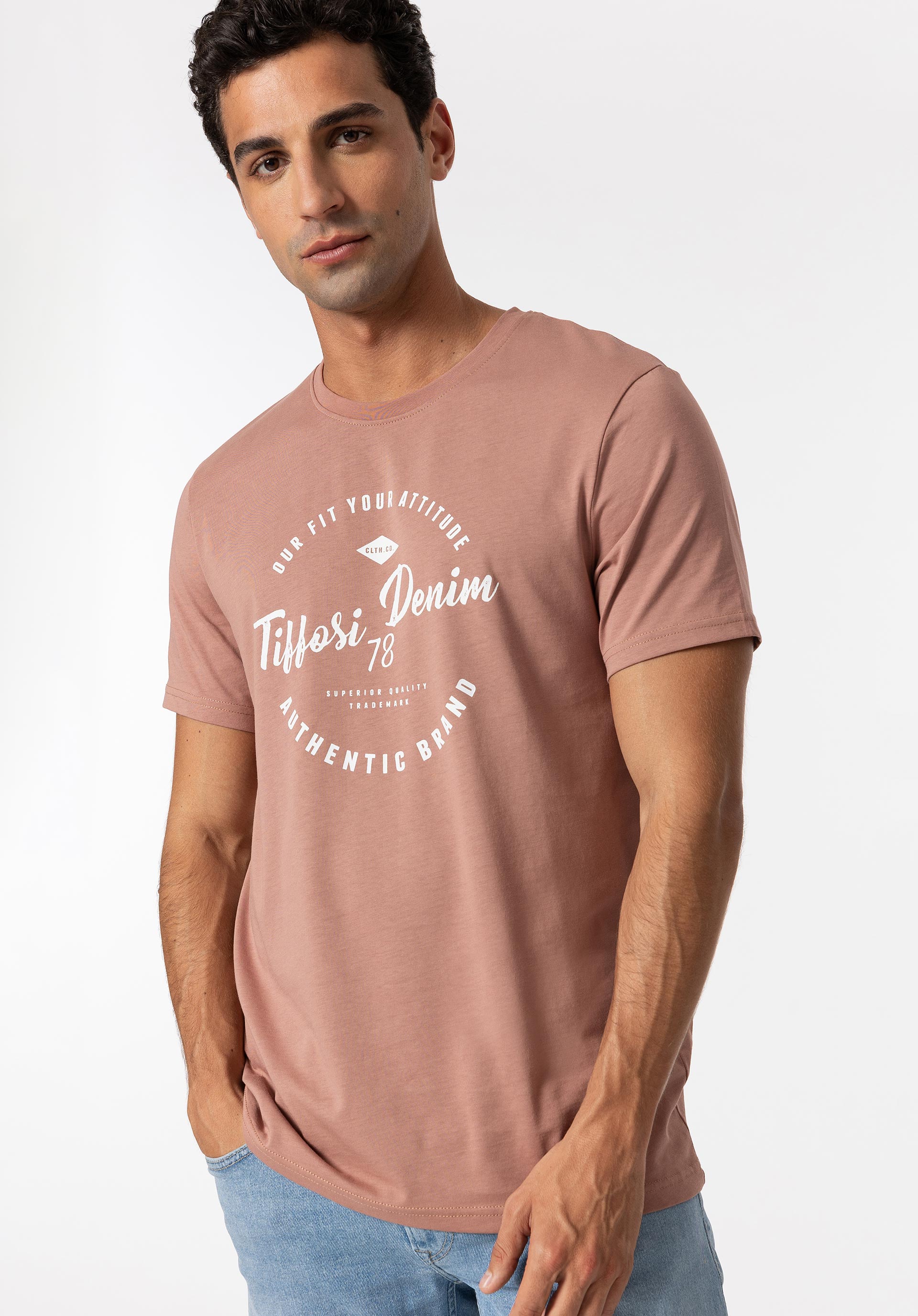 T-shirt com Estampado Frontal