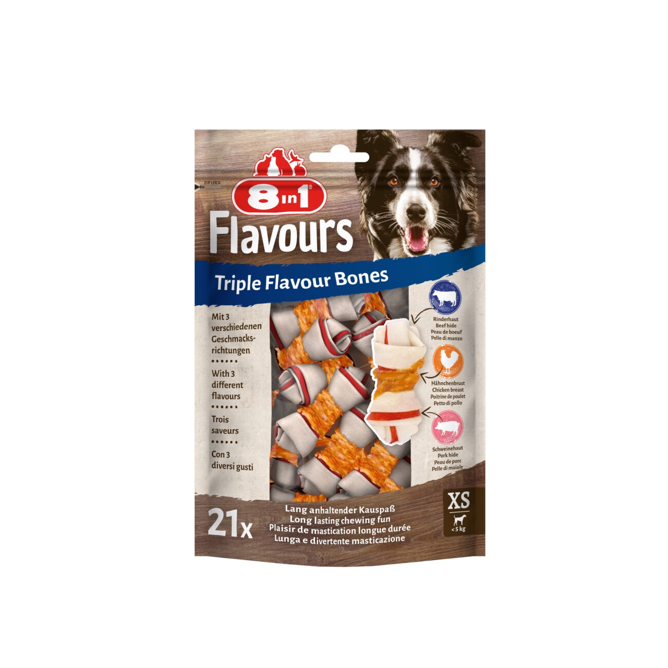8in1 Triple Flavour XS 21 Stück