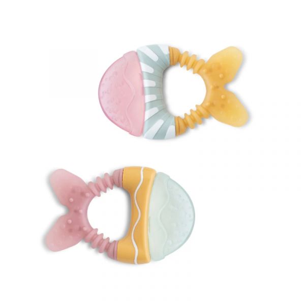 Saro Mordedor de Água Peixinhos Amarelo e Rosa 6M