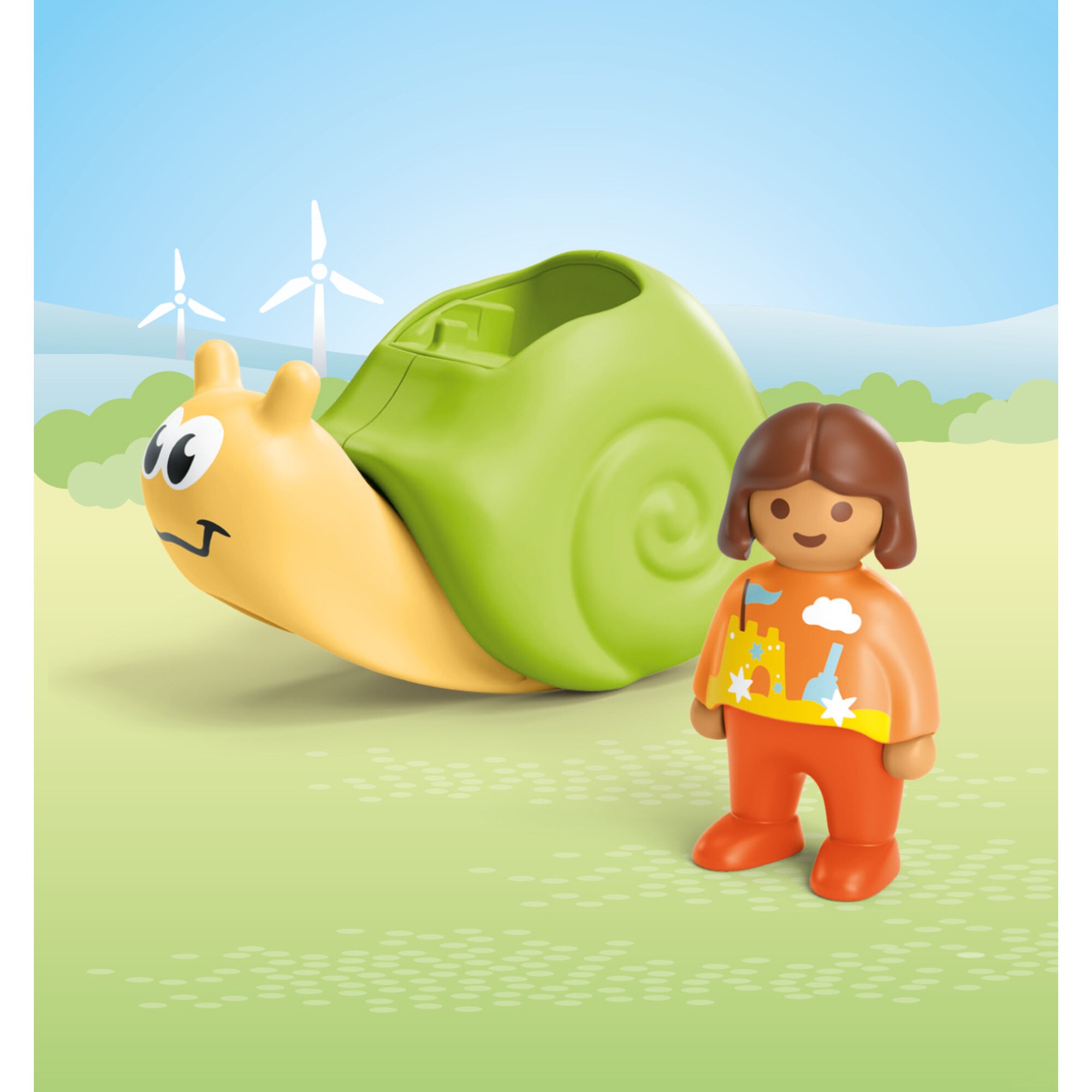 PLAYMOBIL Konstruktionsspielzeug Junior: Schaukelschnecke mit Rasselfunktion