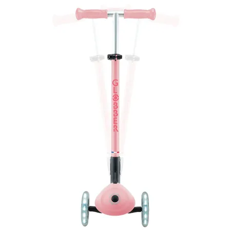 Authentic Sports Globber Primo Foldable Plus Lights pastellrosa-pink, mit Leuchtrollen