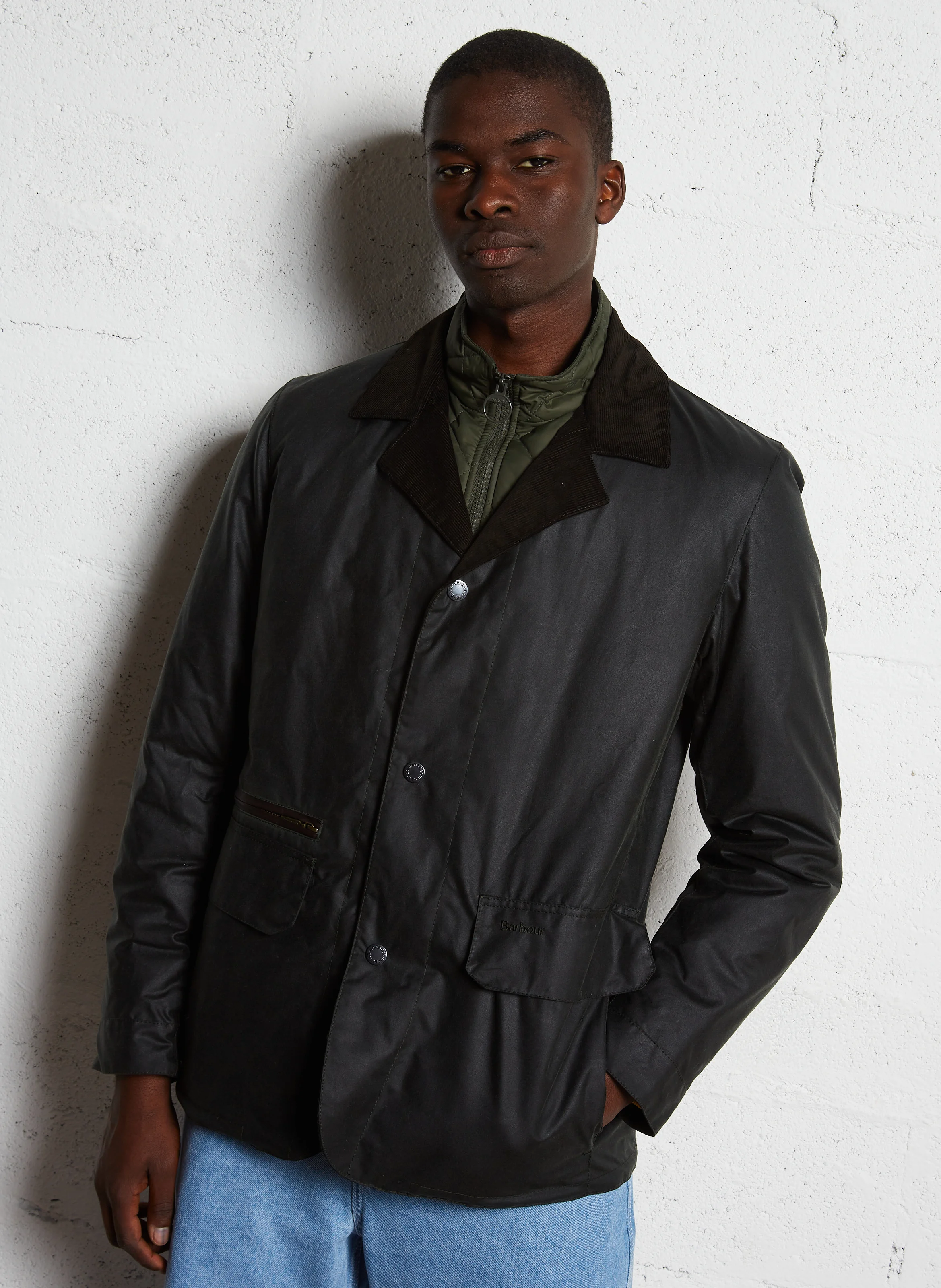 CRASTER - Veste droite en coton | Vert