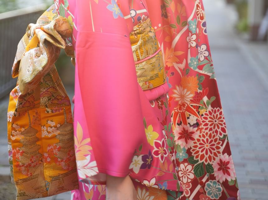 Bloomsoon - Print Kimono Robe / Accessoire / Set