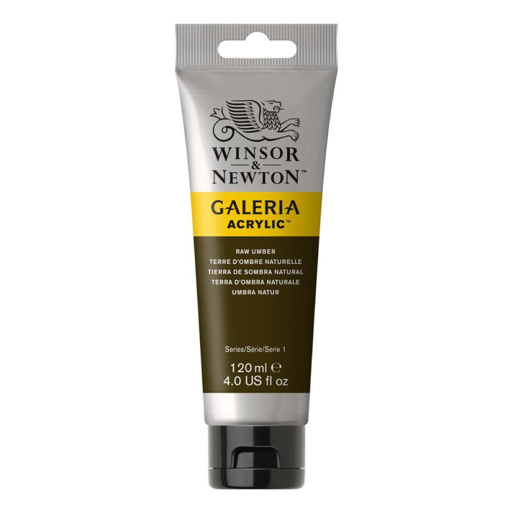 AKRYLFARGE W&N GALERIA NR 554 RÅ UMBRA 120ML