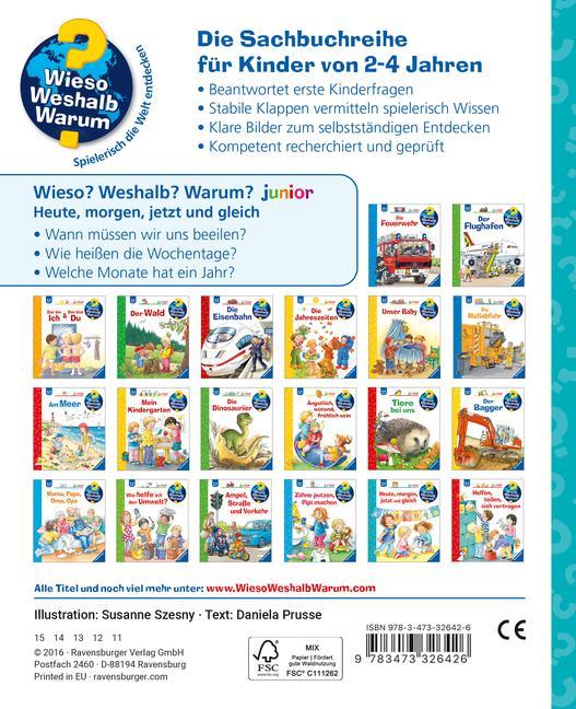 Heute, morgen, jetzt und gleich / Wieso? Weshalb? Warum? Junior Bd.56