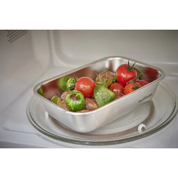 Boîte de conservation rectangulaire en inox 1100 ml compatible micro-o