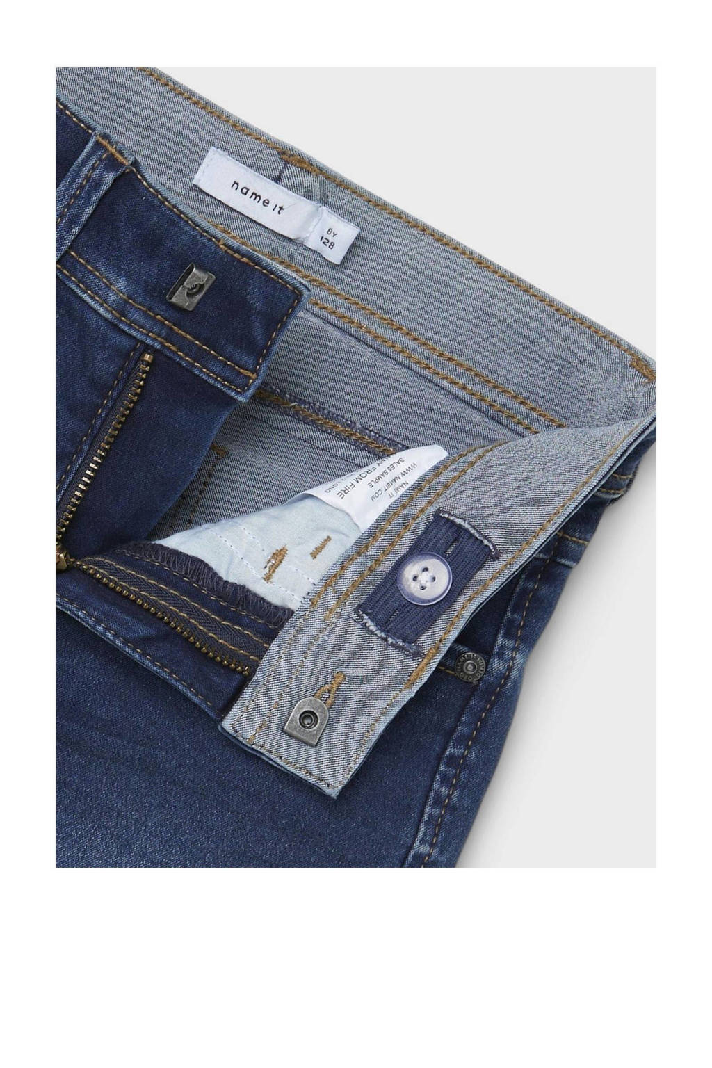 NAME IT slim fit denim short NKMSILAS medium blue denim