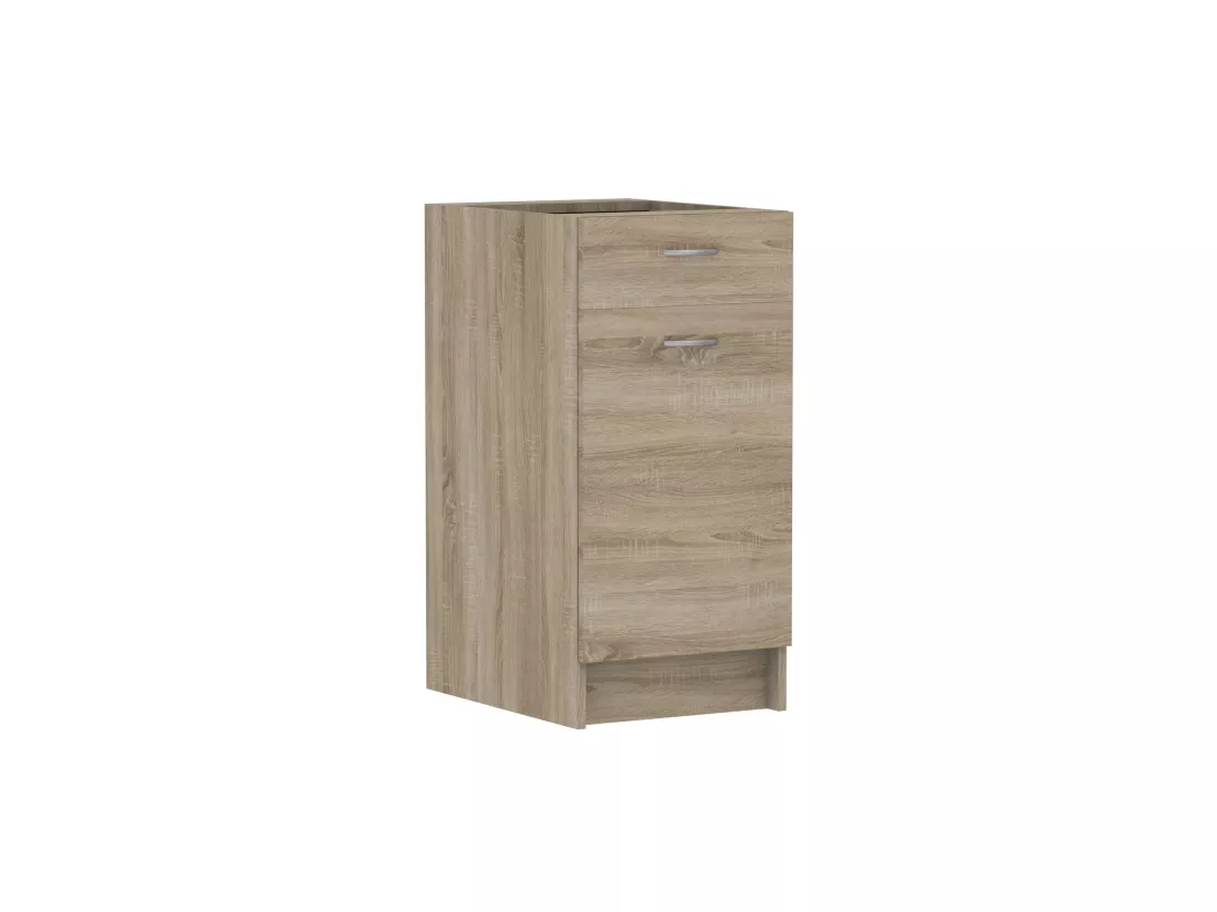 Cuisine complète Mila 7 éléments couleur chêne sonoma avec plan de travail inclus - Longueur 180/240 cm