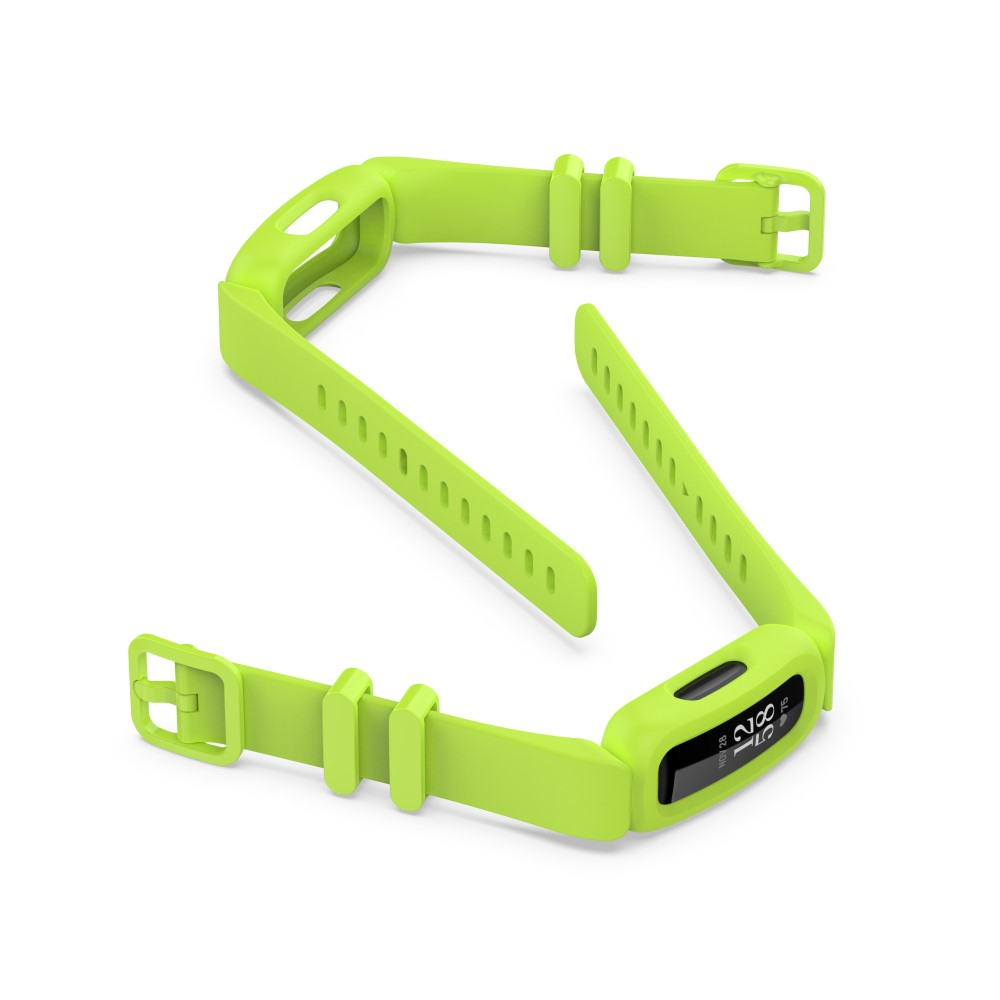 (Gr. XS) Fitbit Ace 3 / Inspire 2 / Inspire HR / Inspire Gummi Armband mit Dornschliesse (Gelenkumfang 130-200 mm) - Grün