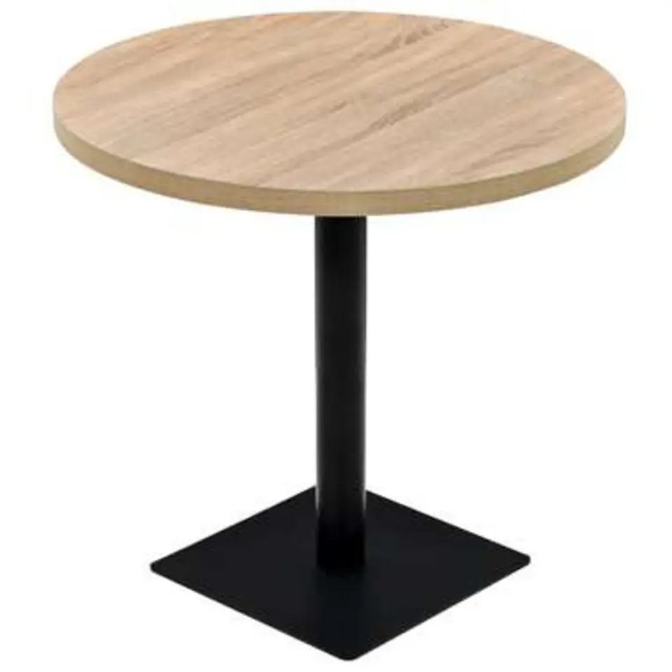 vidaXL - Eetkamertafel - Beige - MDF - Ø 80 x 75 cm