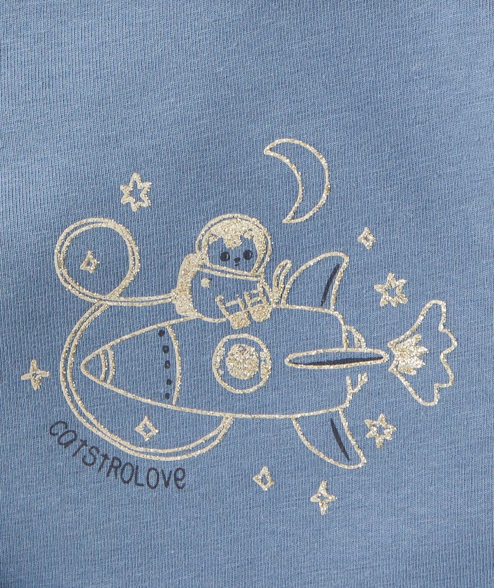 LOT DE 3 BODIES EN COTON BIOLOGIQUE BLEU ÉCRU ET ROSE
