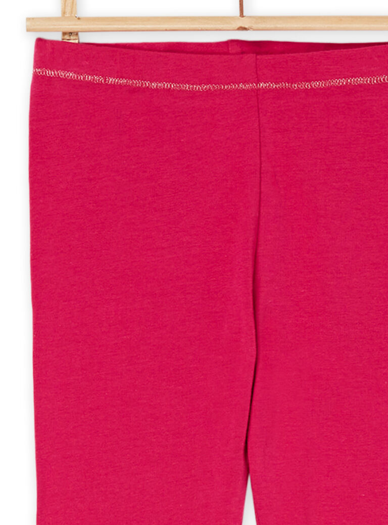 Legging rose foncé à taille élastiquée