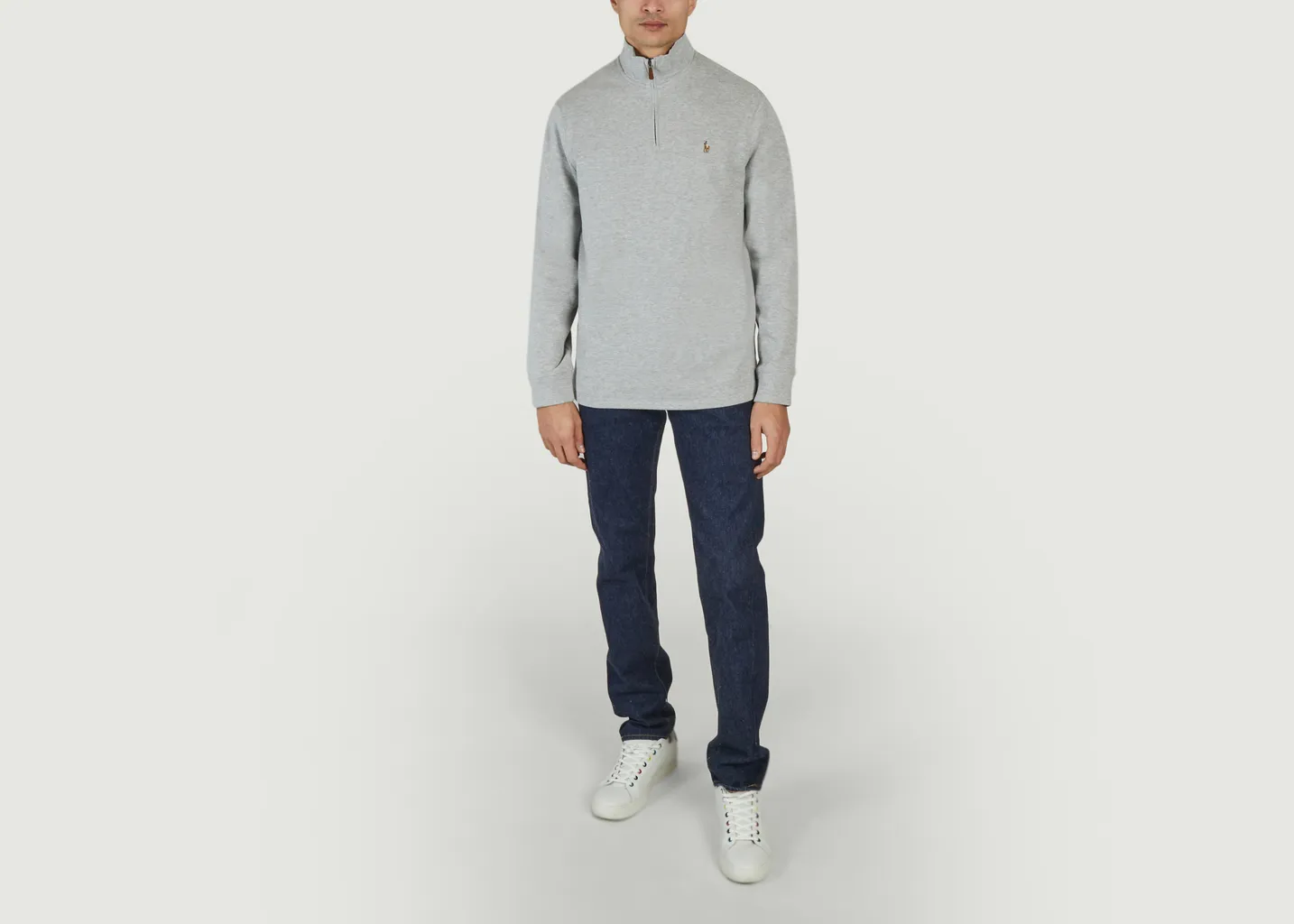 Sweatshirt siglé col camionneur Polo Ralph Lauren