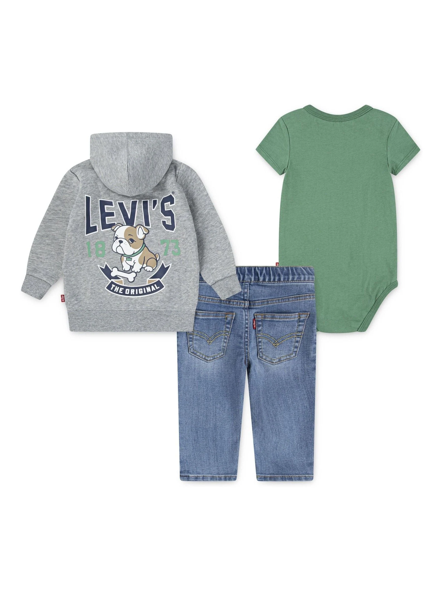 Levi's® Baby Hoodie, T-Shirt & Jeans 3 Piece Set