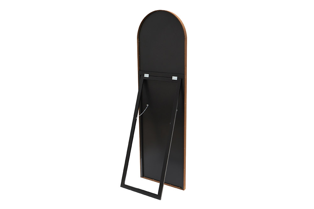Nordischer Standspiegel PORTRAIT 165cm braun in Walnussholz-Design