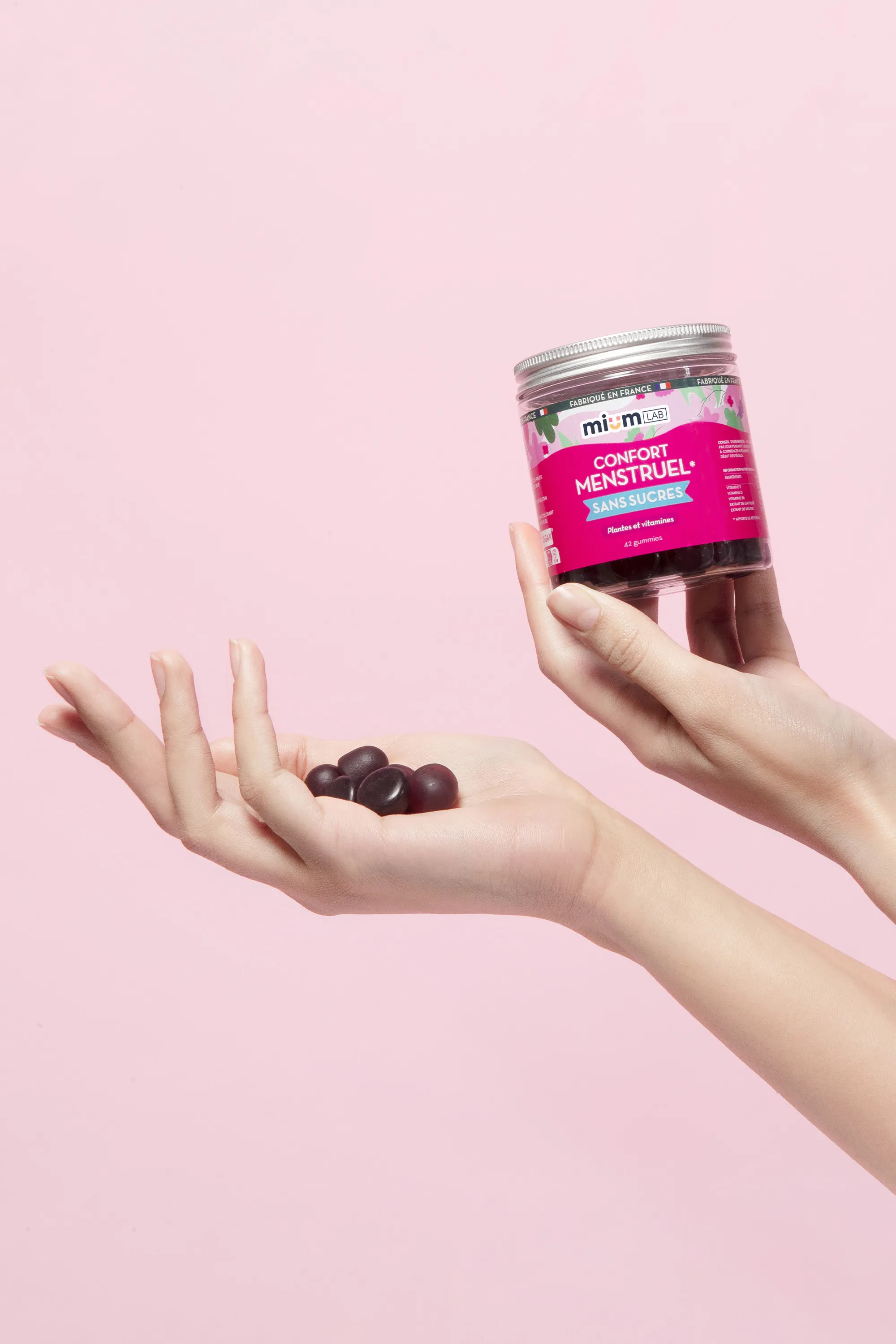 Mium Lab ex Les Miraculeux Compléments alimentaires gummies Confort Menstruel sans sucres-100 g