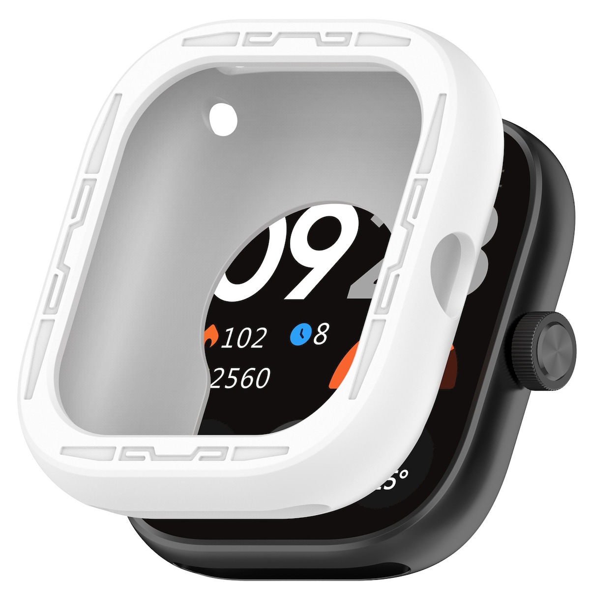 Silikonbeskyttelsesveske til Redmi Watch 4 Hvit