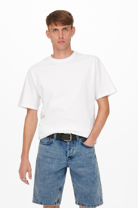 Only & Sons witte heren t-shirt
