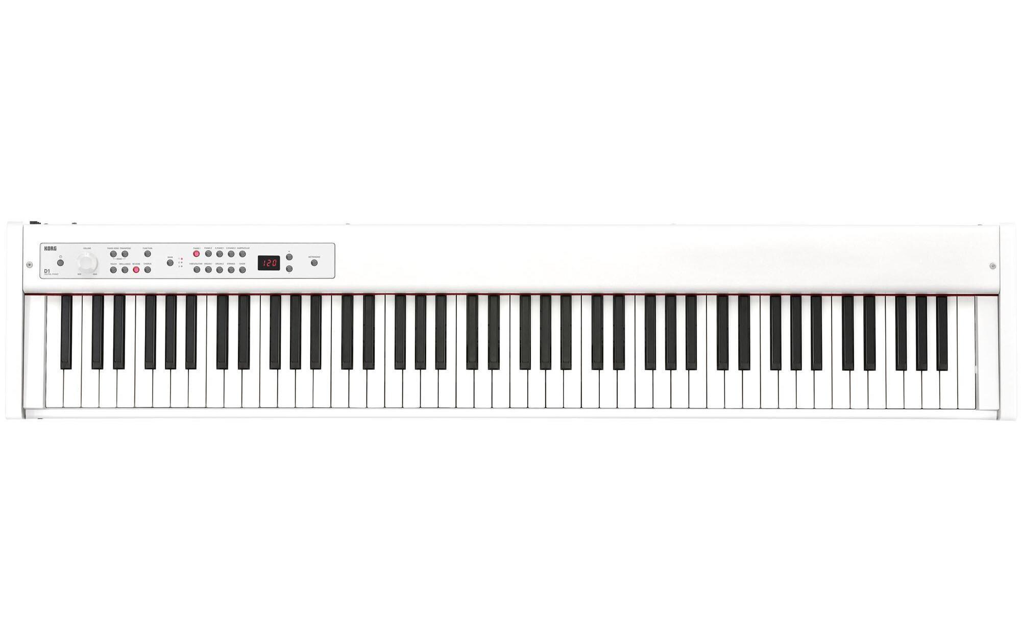 E-Piano D1 Weiss<br>Kompaktes Stage Piano