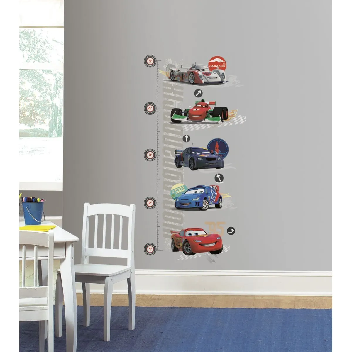 TheDecoFactory Disney Toys Cars 2 - Sticker toise