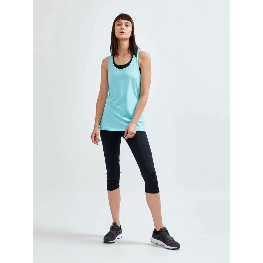 Craft ADV Essence Hardloopshirt Zonder Mouwen Lichtblauw Dames