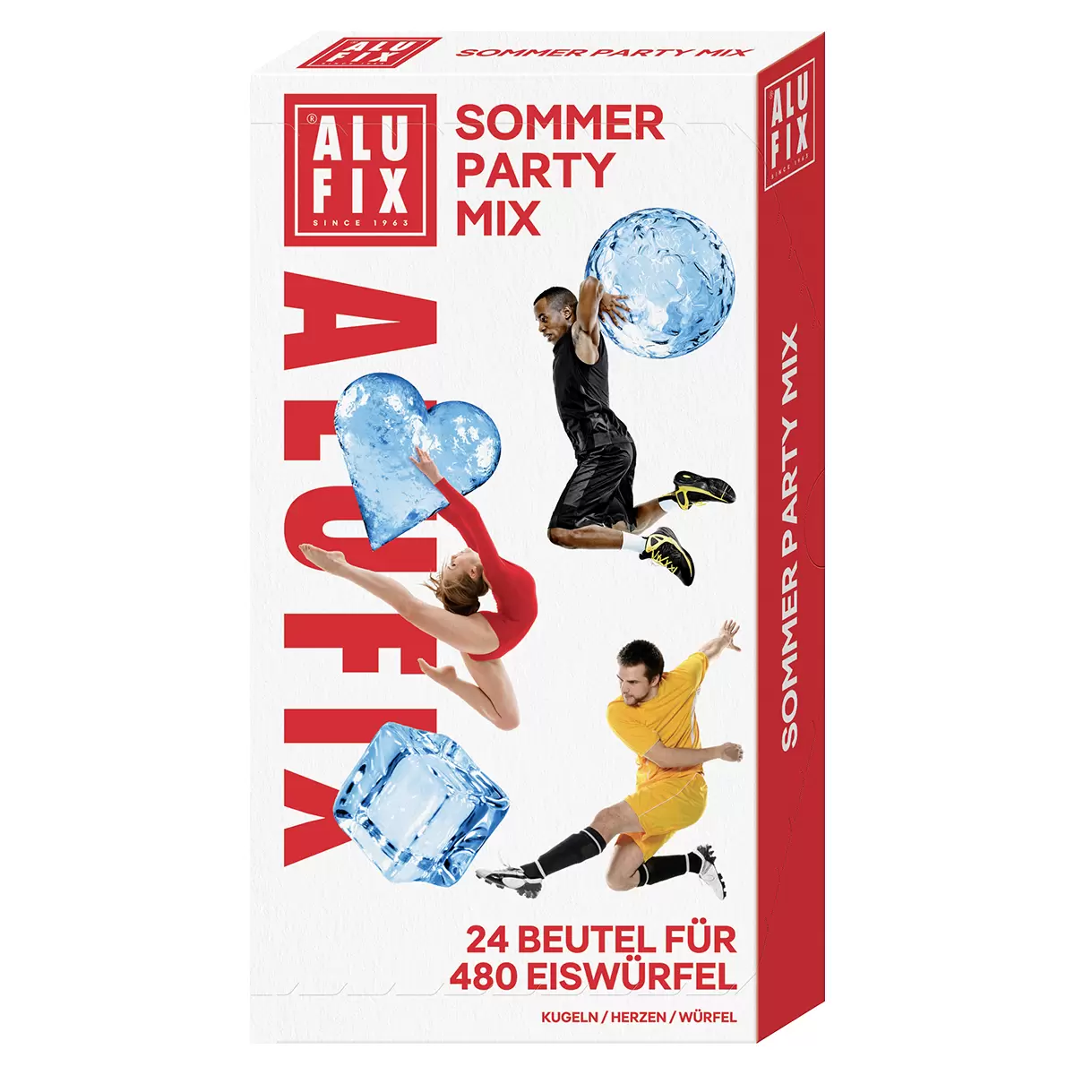 Eiswürfelbeutel Sommer-Mix ALUFIX blau,transparent