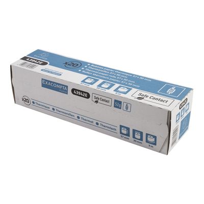 Exacompta - 20 Bobines thermiques - rouleaux caisses - 57 x 30 x 12 mm