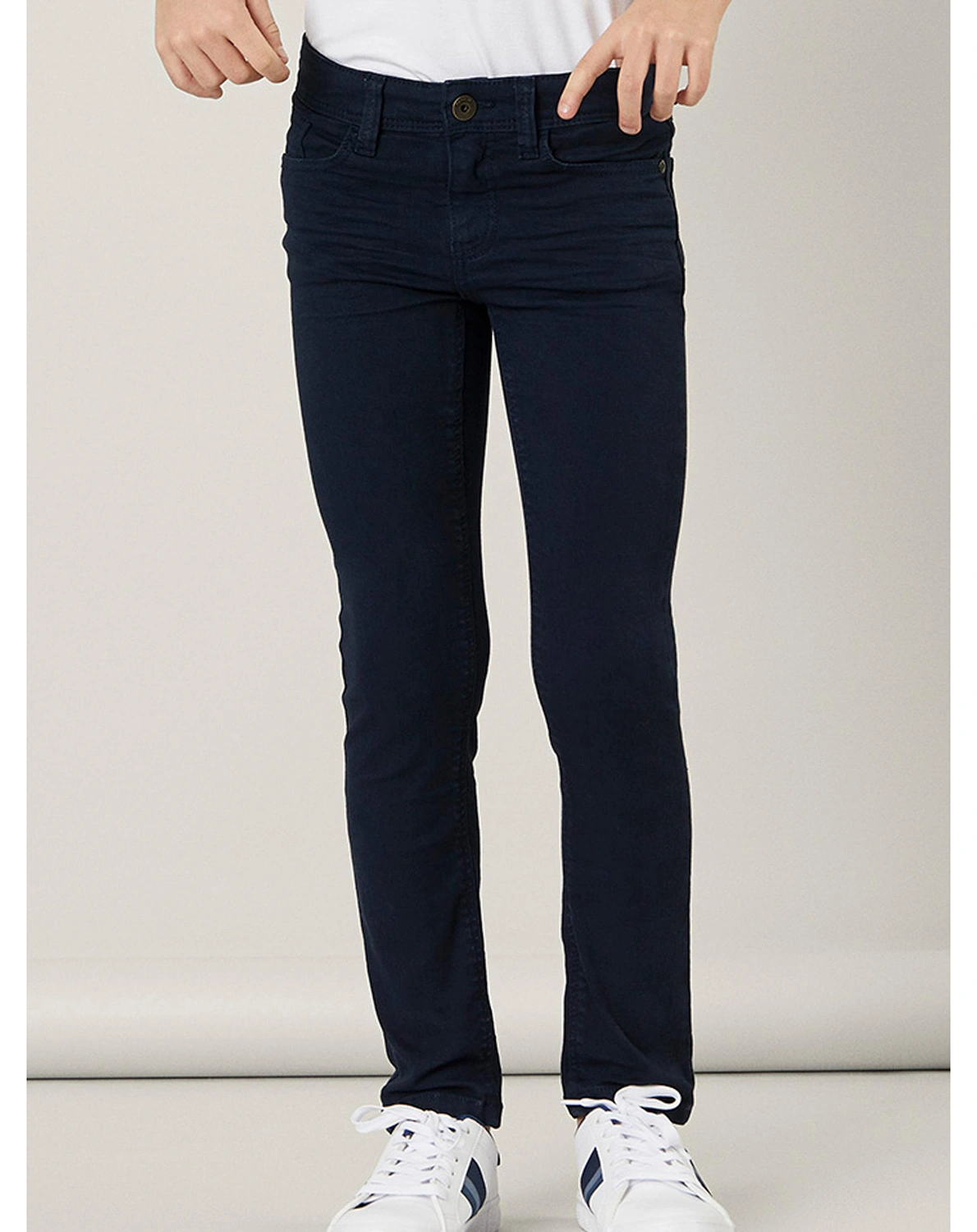 Twill-Hose NKMTHEO in dunkelblau