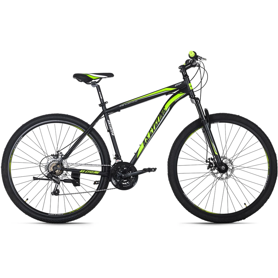 KS Cycling Mountainbike Hardtail 29 Zoll Catappa schwarz-grün schwarz-grün