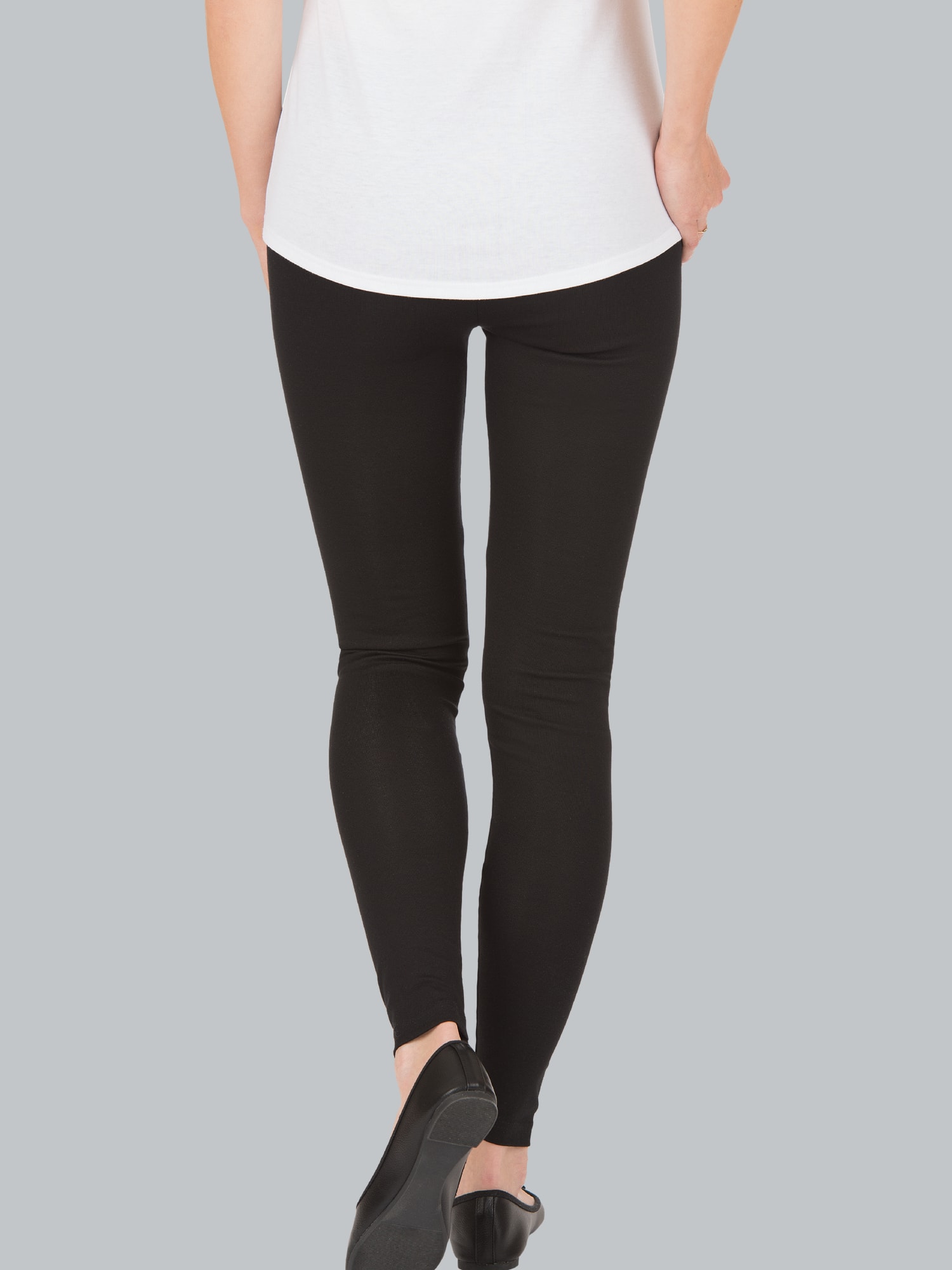 Leggings aus Baumwolle/Elastan Schwarz