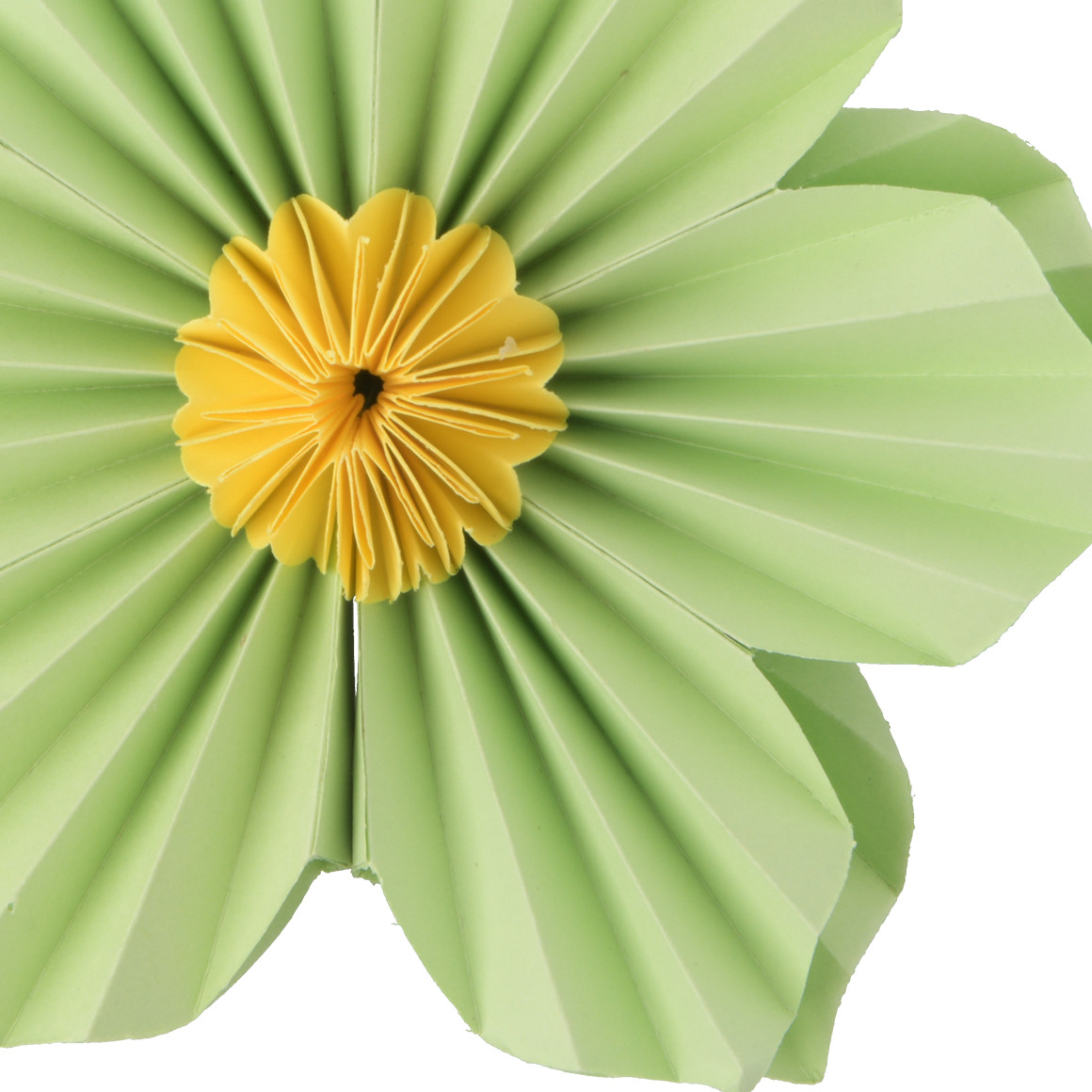 My Home Kleiner Deko-Hänger Papierblume hellgrün