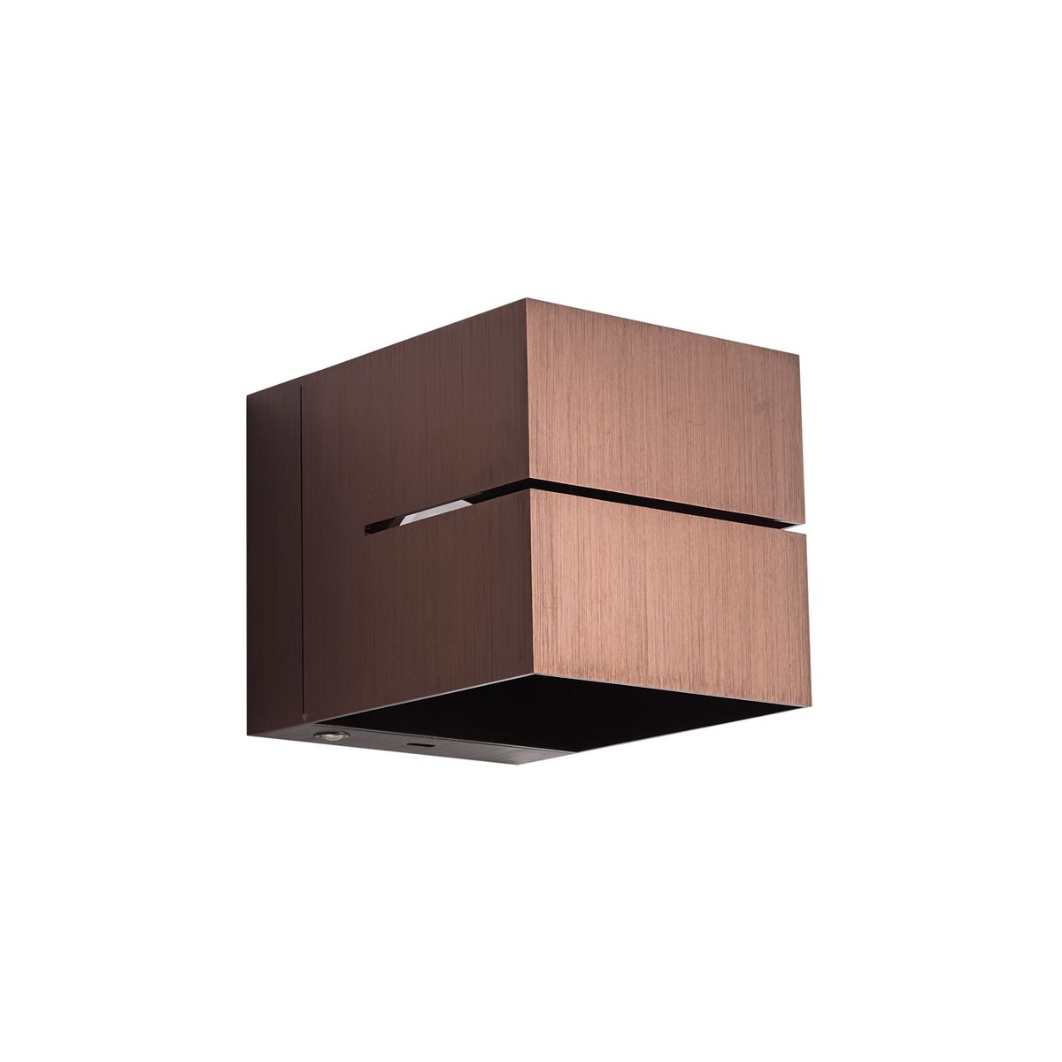 Moderne wandlamp donkerbrons incl. LED en touch dimmer oplaadbaar - Joris Groove