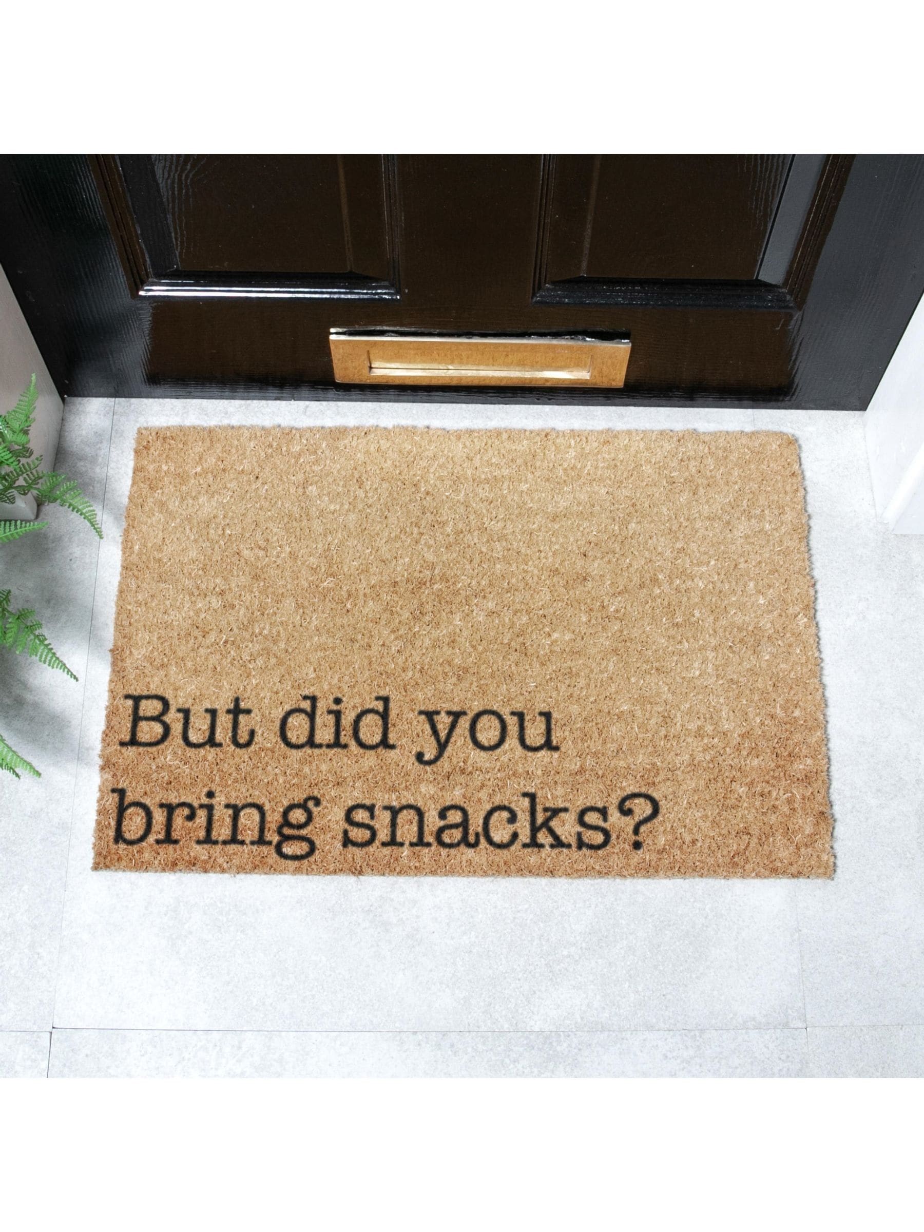 Artsy Mats But Did You Brings Snacks deurmat