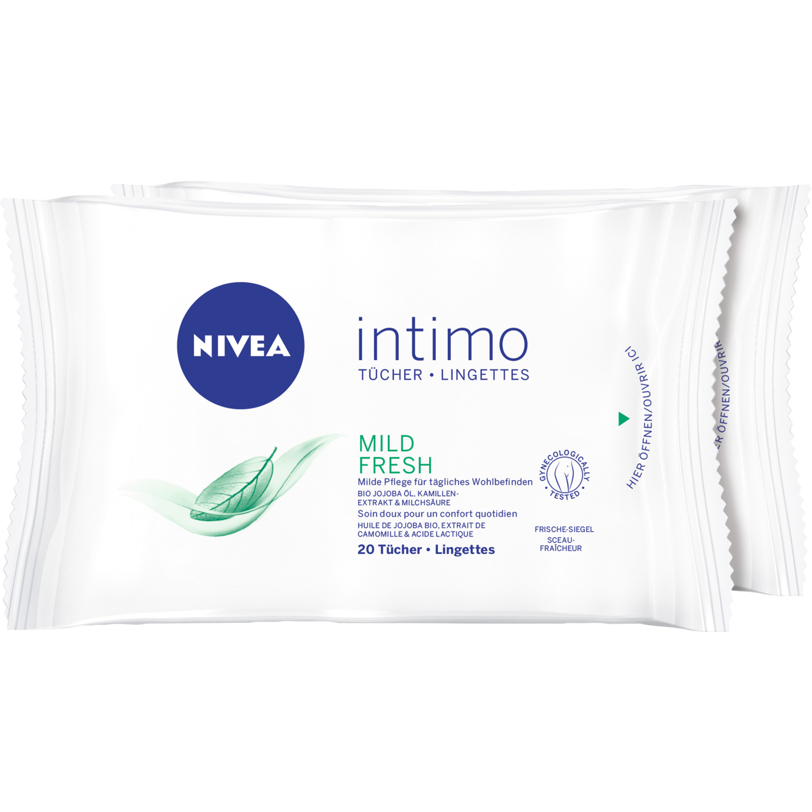 Nivea Tücher Intimo Mild Fresh 2 x 20 Stück