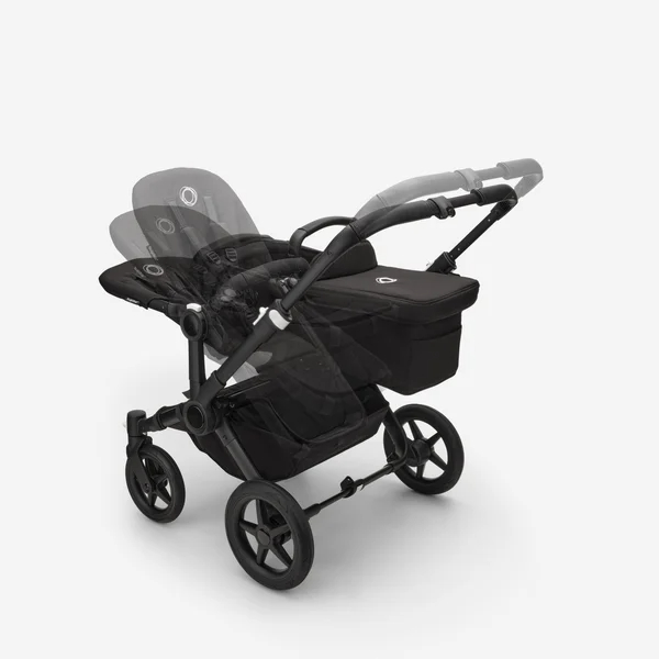 Carrinho de Bebê Duplo Bugaboo Donkey 5 2 em 1 Preto/Taupe Deserto, Taupe Deserto
