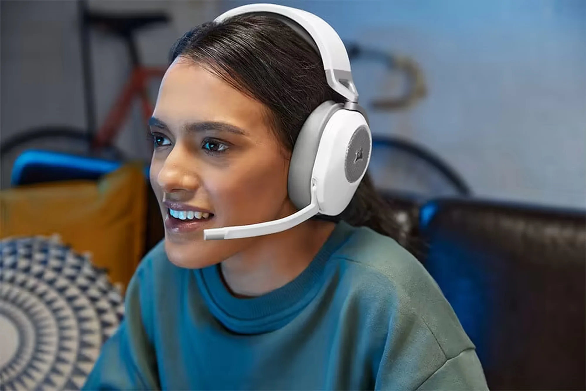 Corsair HS65 Wireless v2 Blanc Casques gaming