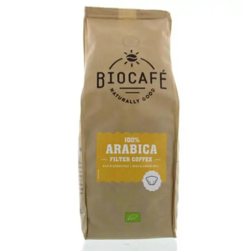 3x Biocafe Filterkoffie Arabica Bio500 gr