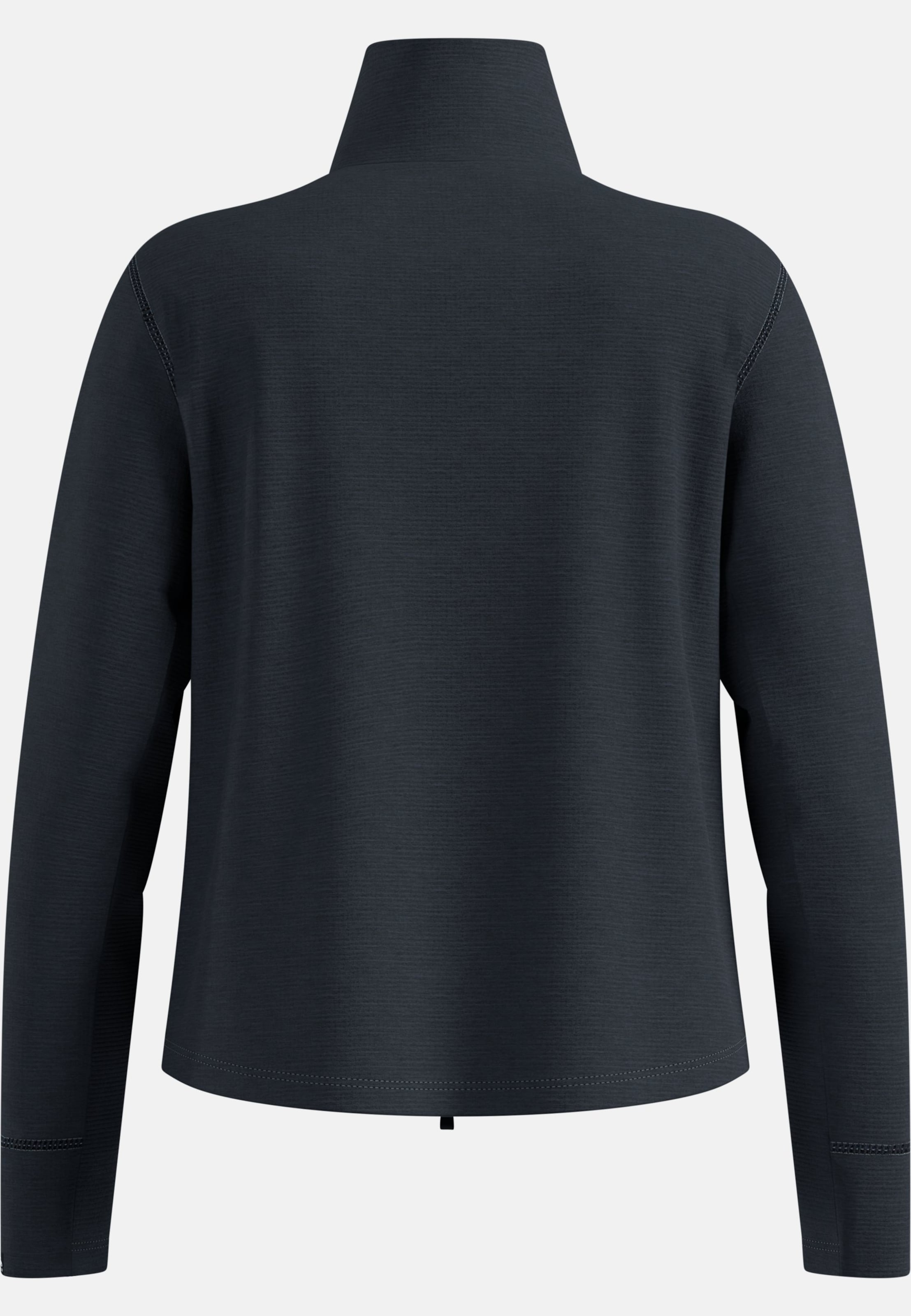 Essentials Multisport Mid Layer aus Grid-Fleece mit Halbreissverschluss in black melange