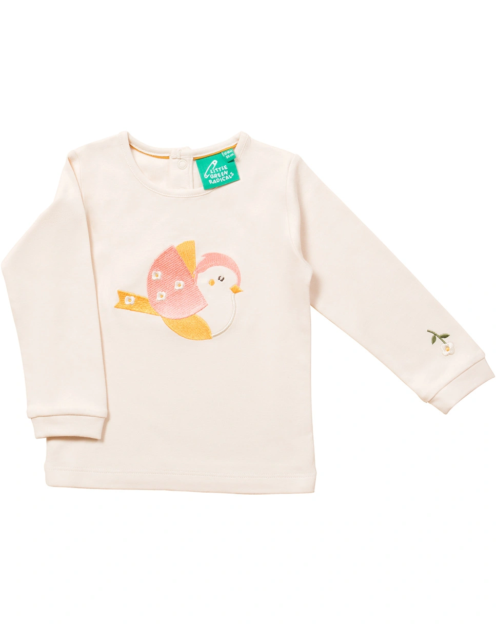 Langarmshirt AUTUMN BIRD in weiß