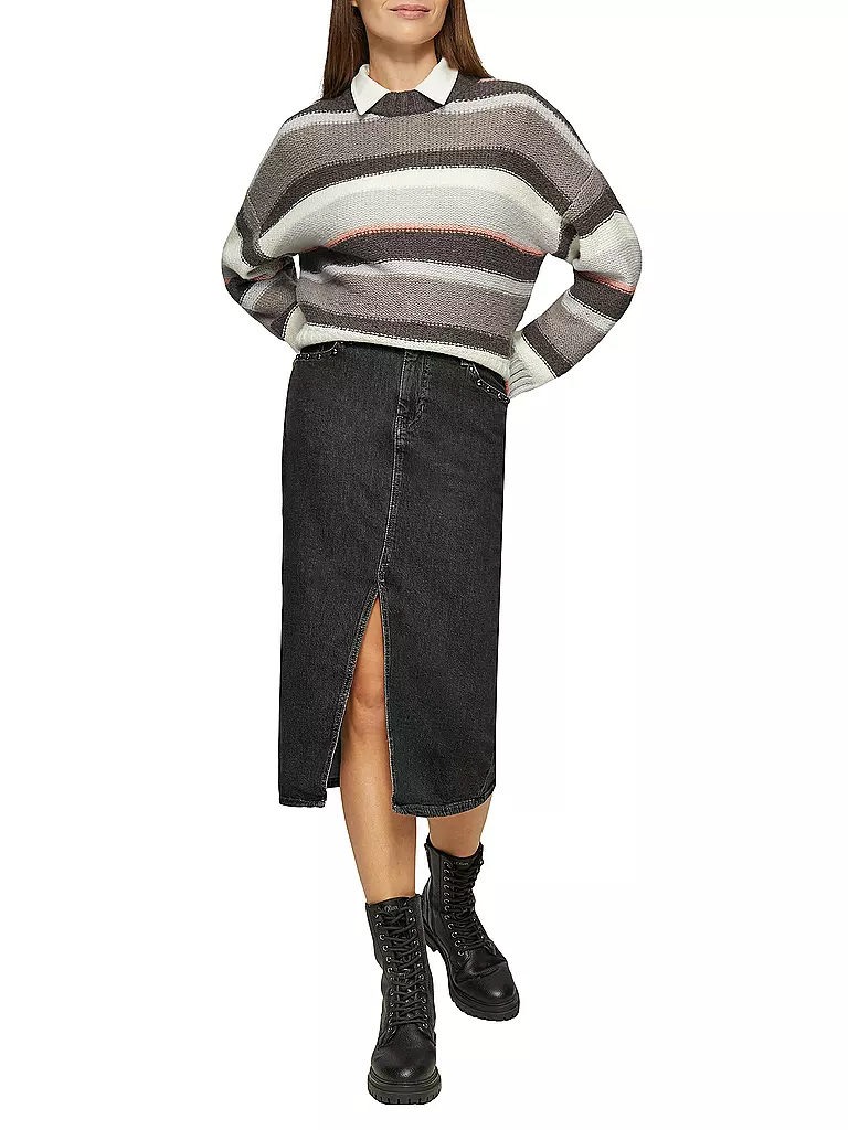 S.OLIVER Jeansrock  schwarz