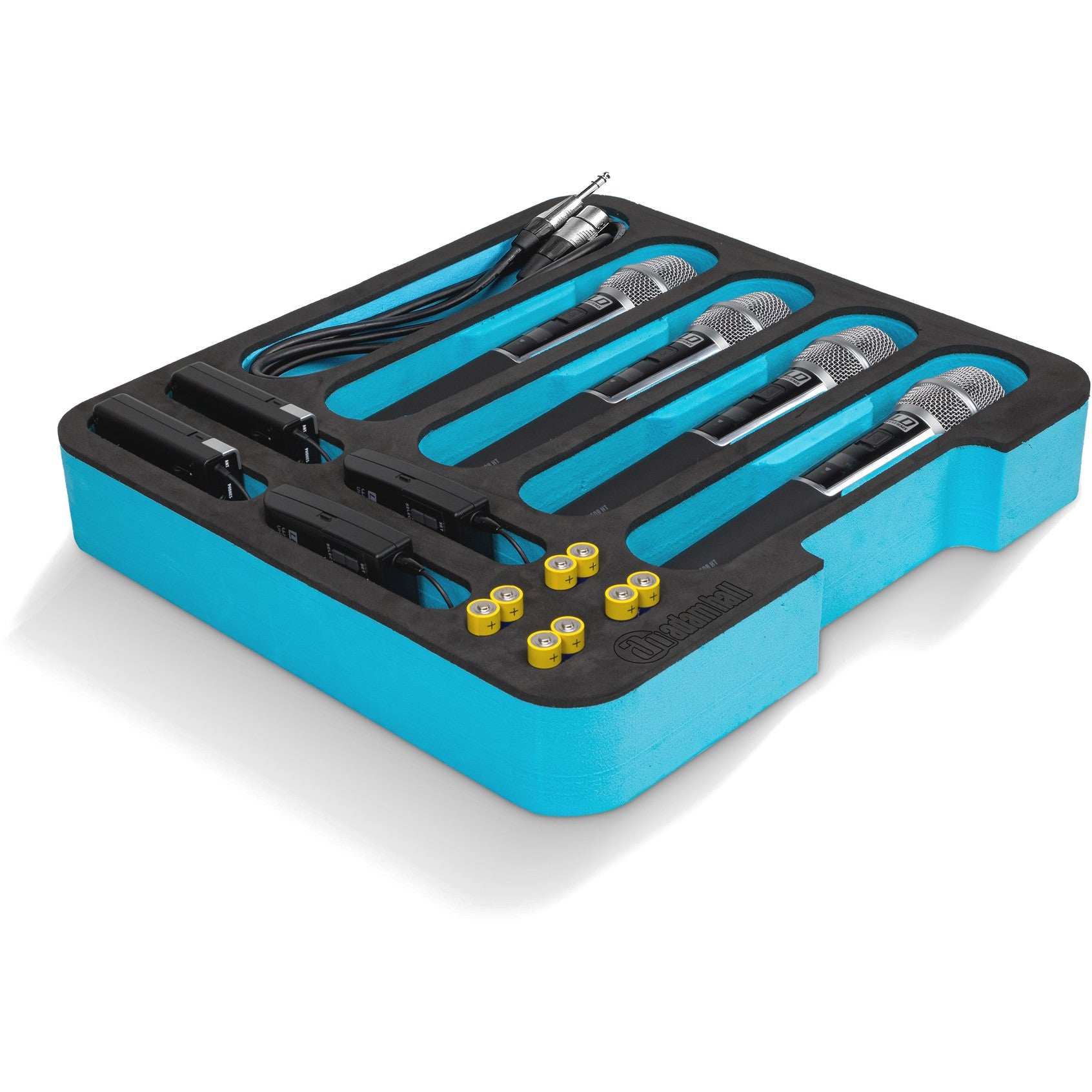 Adam Hall 87402 MI microfoon foam inlay voor 2U racklades