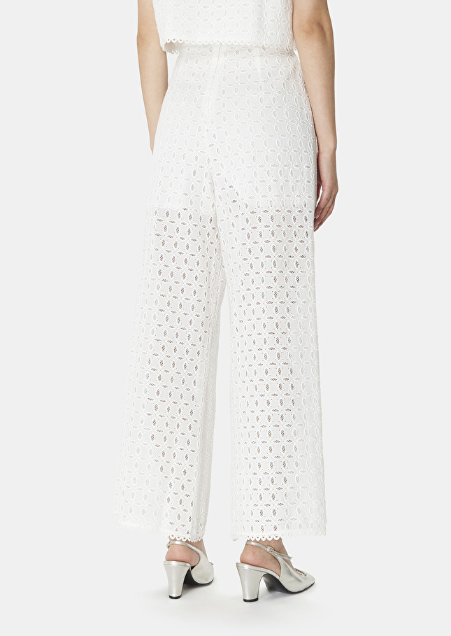 Pantalon Paquitablanc en broderie anglaise